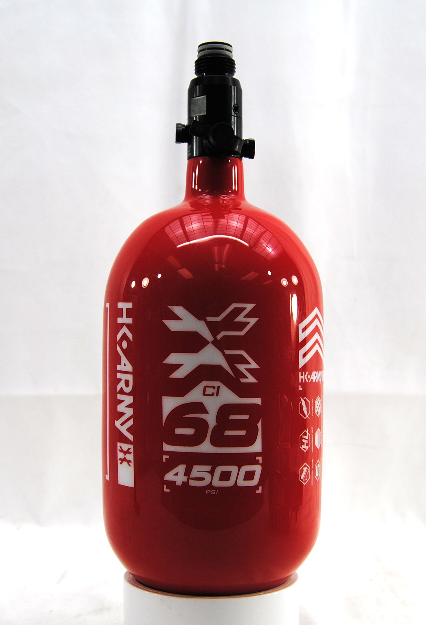 Used HK Army Compressed Air 68ci/4500psi Tank - Red