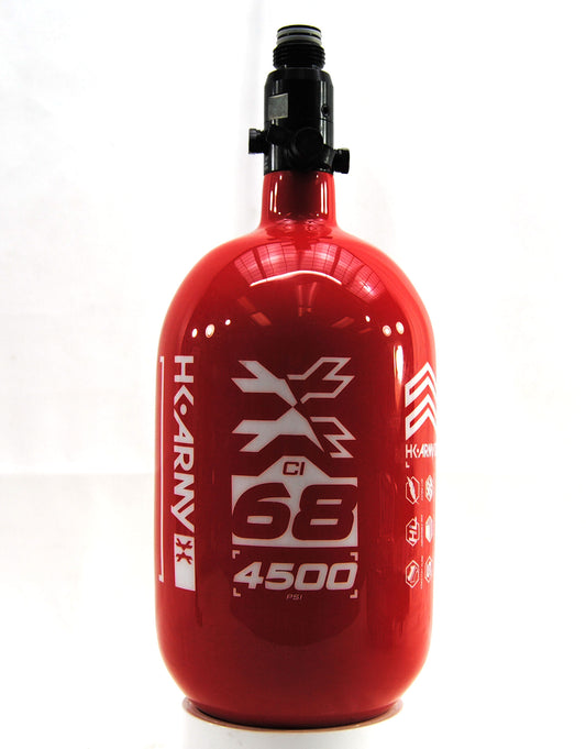 Used HK Army Compressed Air 68ci/4500psi Tank - Red