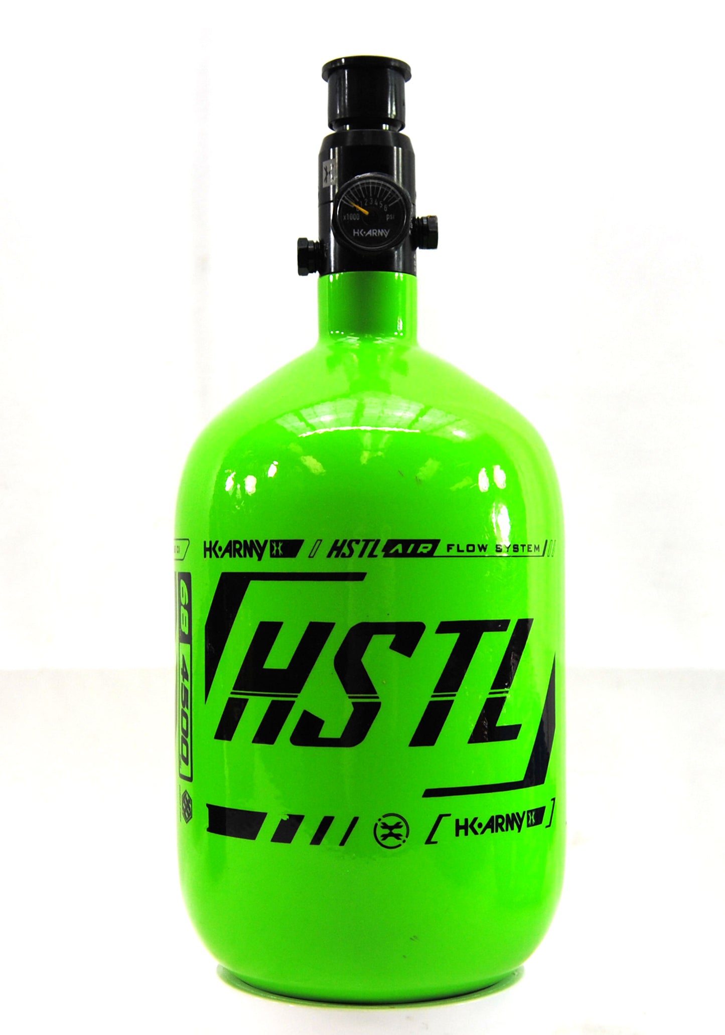 Used HK Army Compressed Air 68ci/4500psi Tank - Lime