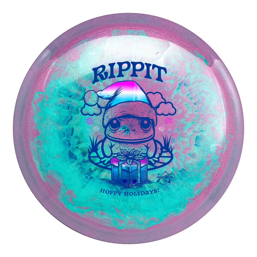 Prodigy F7 Fairway Driver - 500 Spectrum Plastic - Rippit "Hoppy Holidays" Stamp