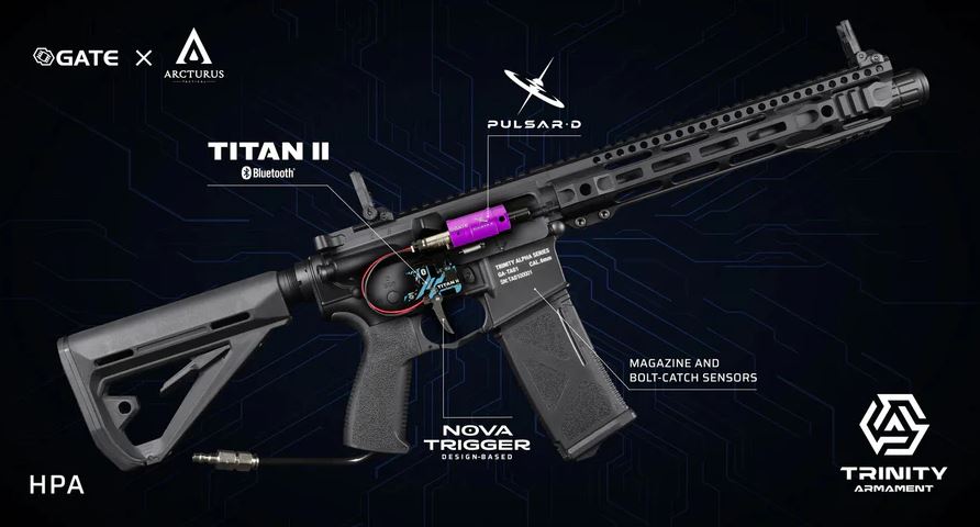 Trinity Armament Alpha Carbine 11.5" HPA w/ Gate Titan II BT & Pulsar D