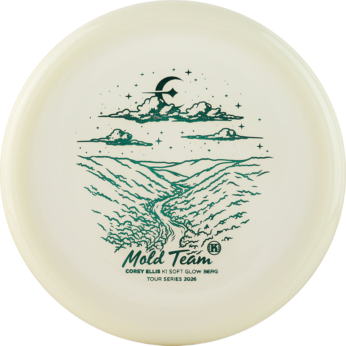 Kastaplast K1 Soft Glow Berg Disc - Corey Ellis Mold Team 2026