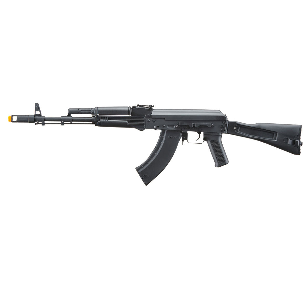 Lancer Tactical x Kalashnikov USA Licensed KR-103 Airsoft AEG Rifle with Folding Stock - Black