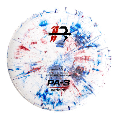 Prodigy PA-3 Disc - 300 Soft Fractal Glow Plastic - Isaac Robinson 2x World Champion Stamp