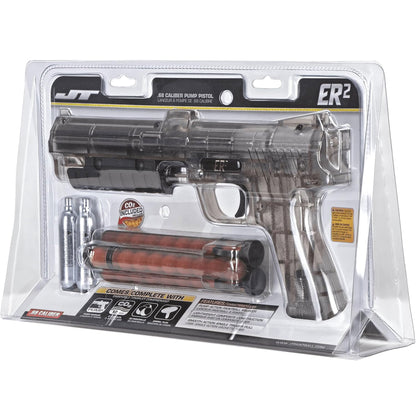 JT ER2 Pump Paintball Pistol RTS Kit w/ CO2 Cartridges and Paintballs