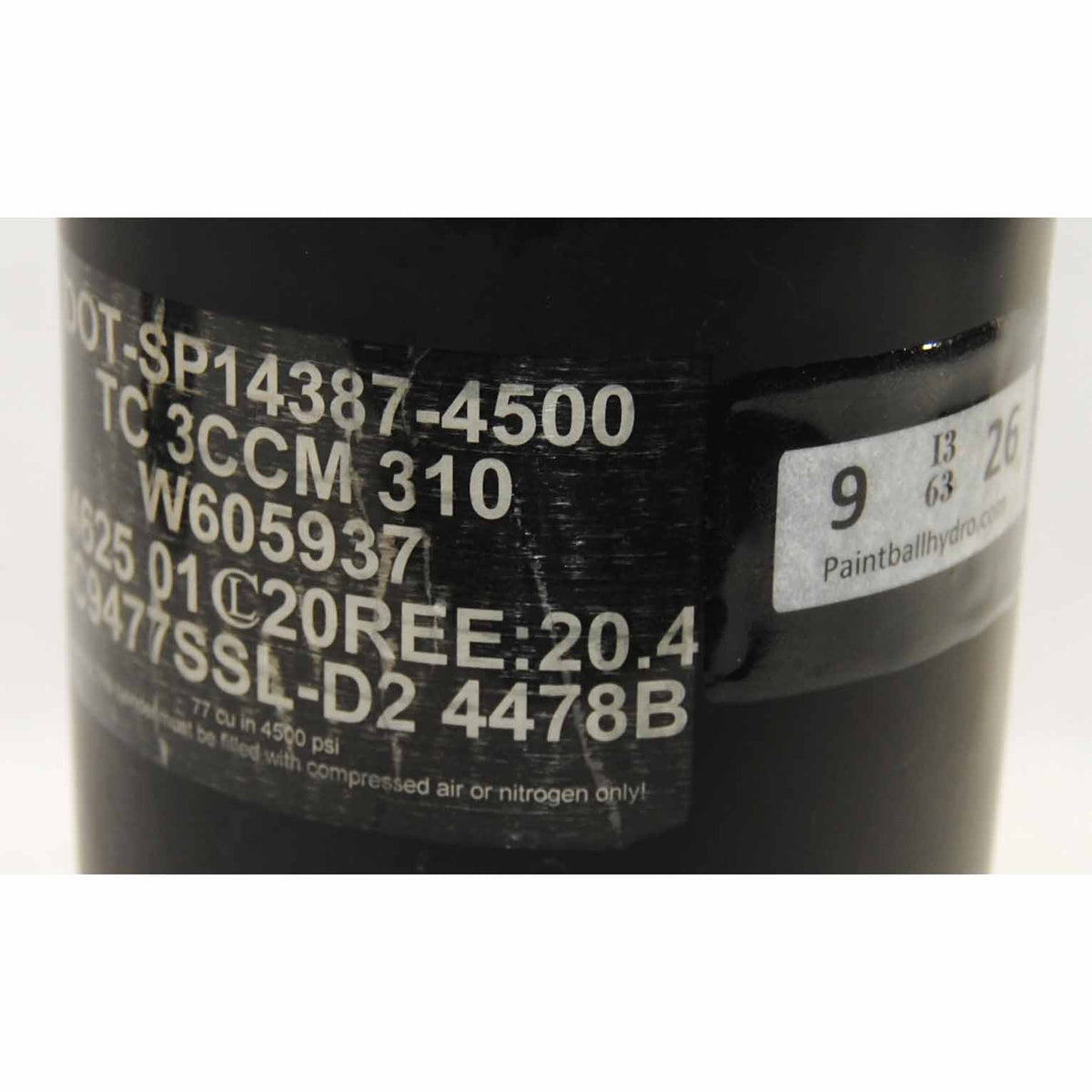 Used Ninja SL2 77ci/4500 Compressed Air Tank - Black