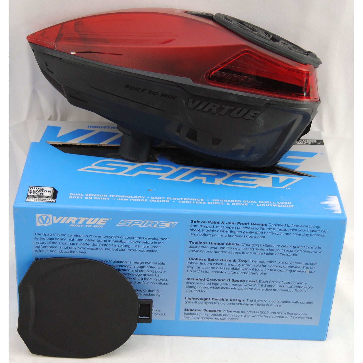 Used Virtue Spire V Loader - Dust Crystal Red/Black