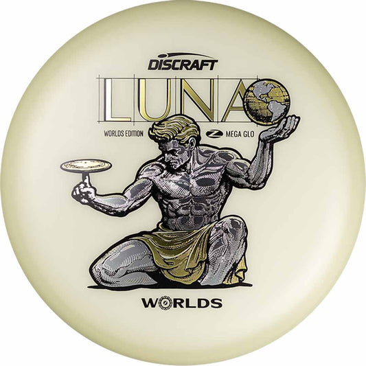 Discraft Mega GLO Luna Disc - "Spirit of Detroit" Stamp - Worlds 2026 Edition