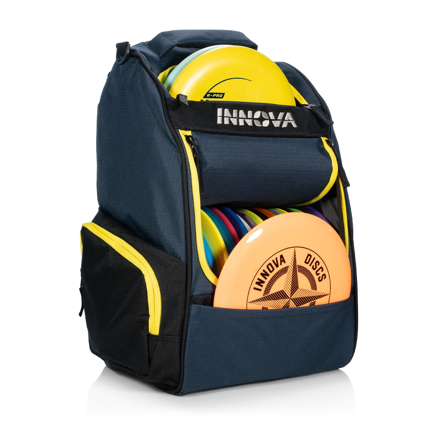 Innova Adventure Disc Golf Backpack - Navy/Yellow