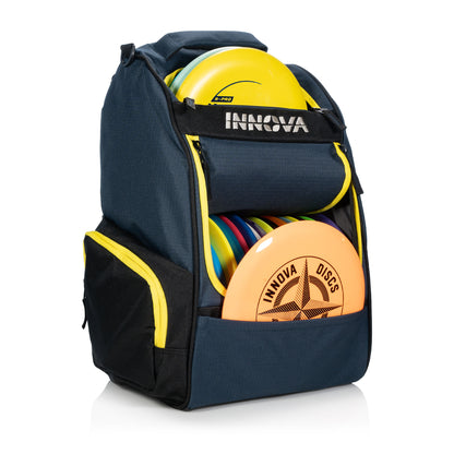 Innova Adventure Disc Golf Backpack - Navy/Yellow