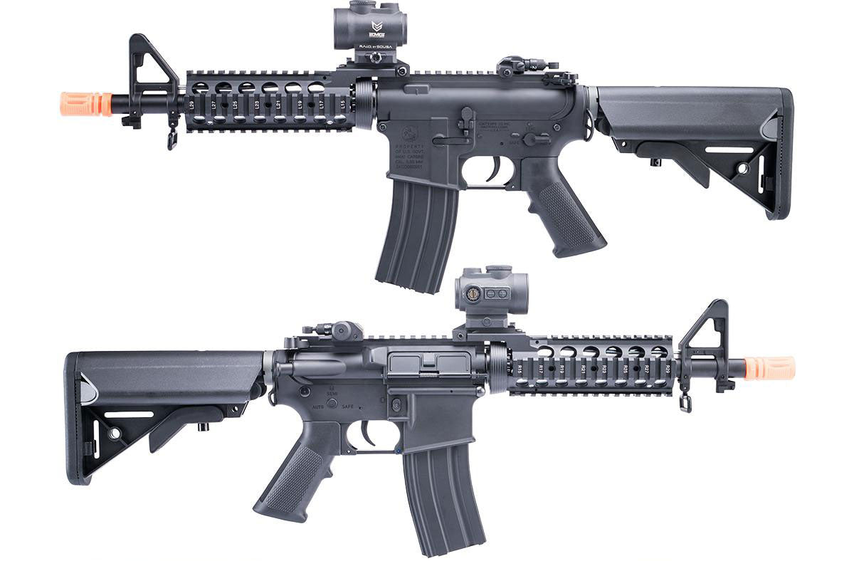 Cybergun Colt Licensed M4 AEG Airsoft Rifle w/ E-Shooter MOSFET by E&C - M4A1 CQB - Black