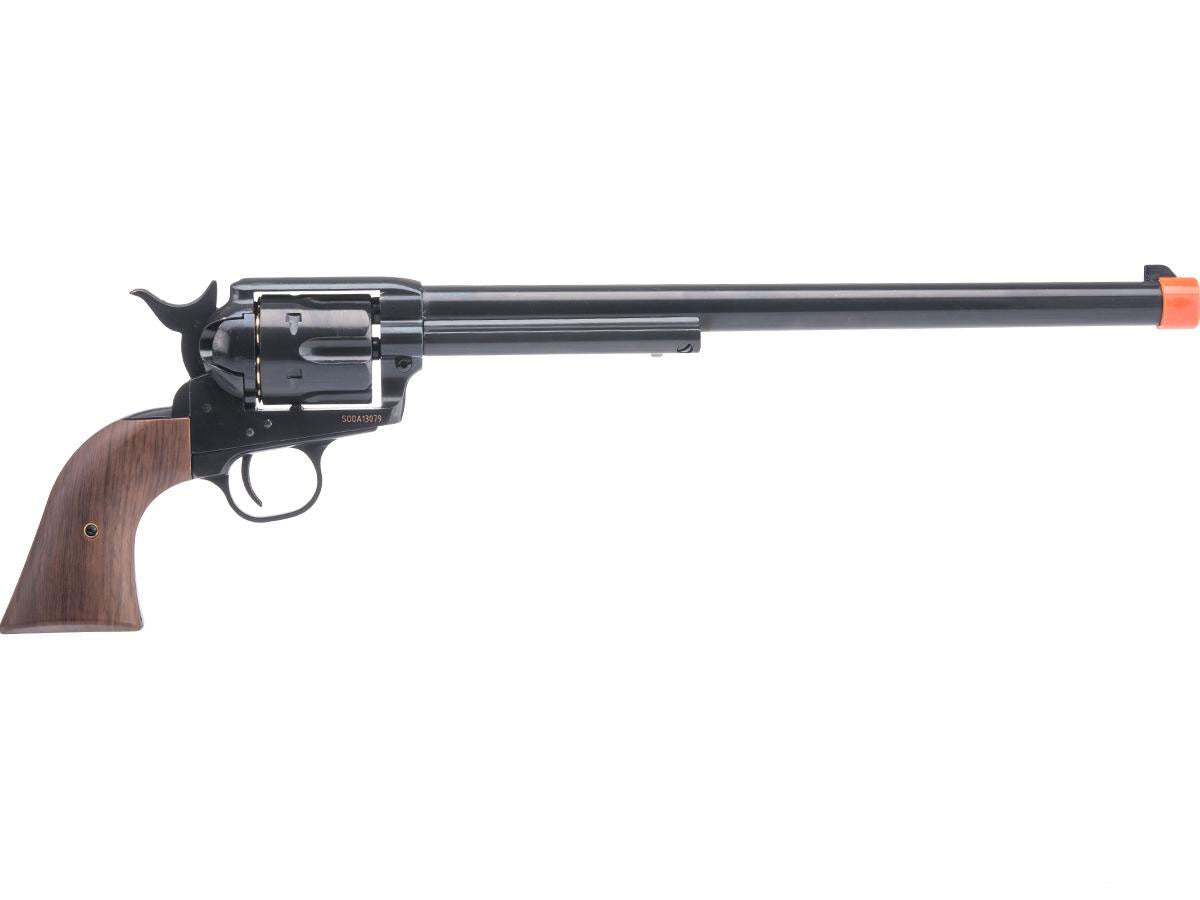 Colt SAA .45 Peacemaker Gas Powered Airsoft Revolver - Buntine Special / Electroplated Black