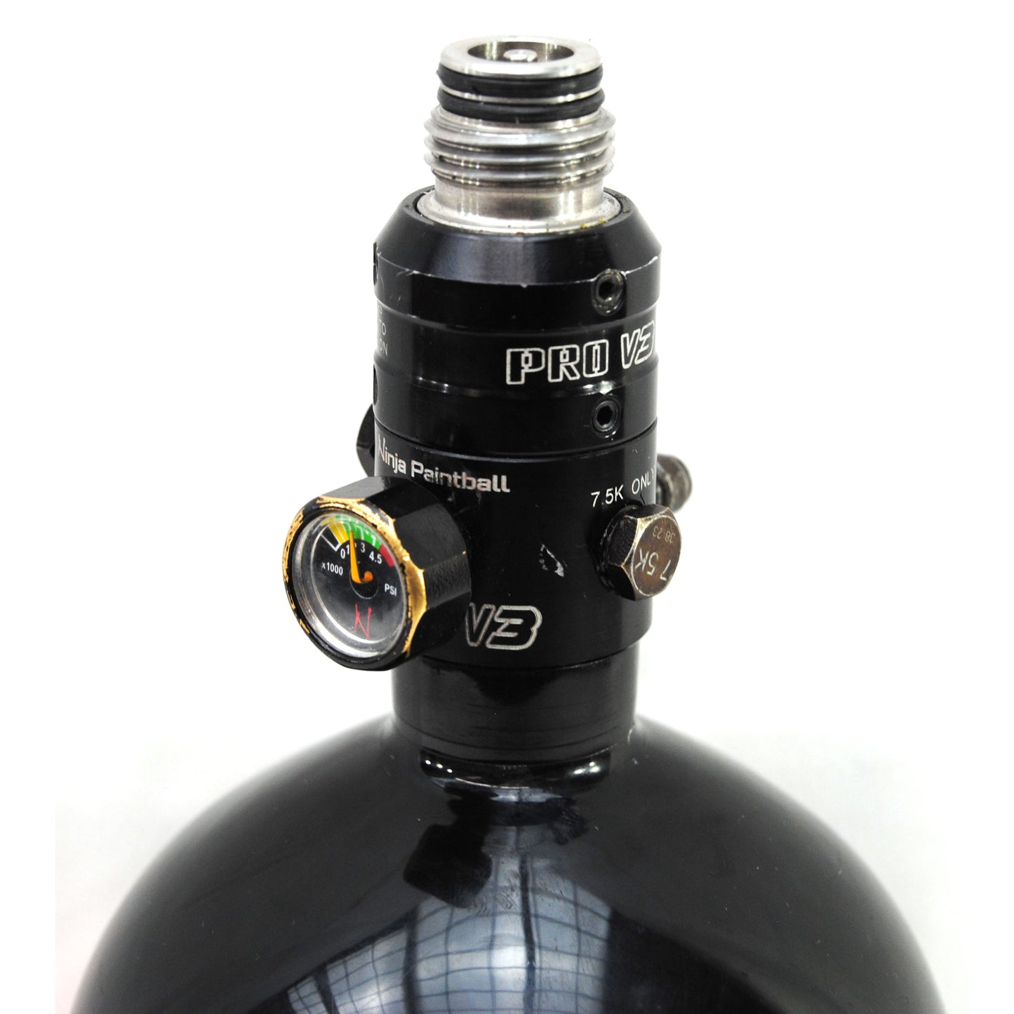 Used CRBN 77ci/4500psi Compressed Air Tank - Black/Orange