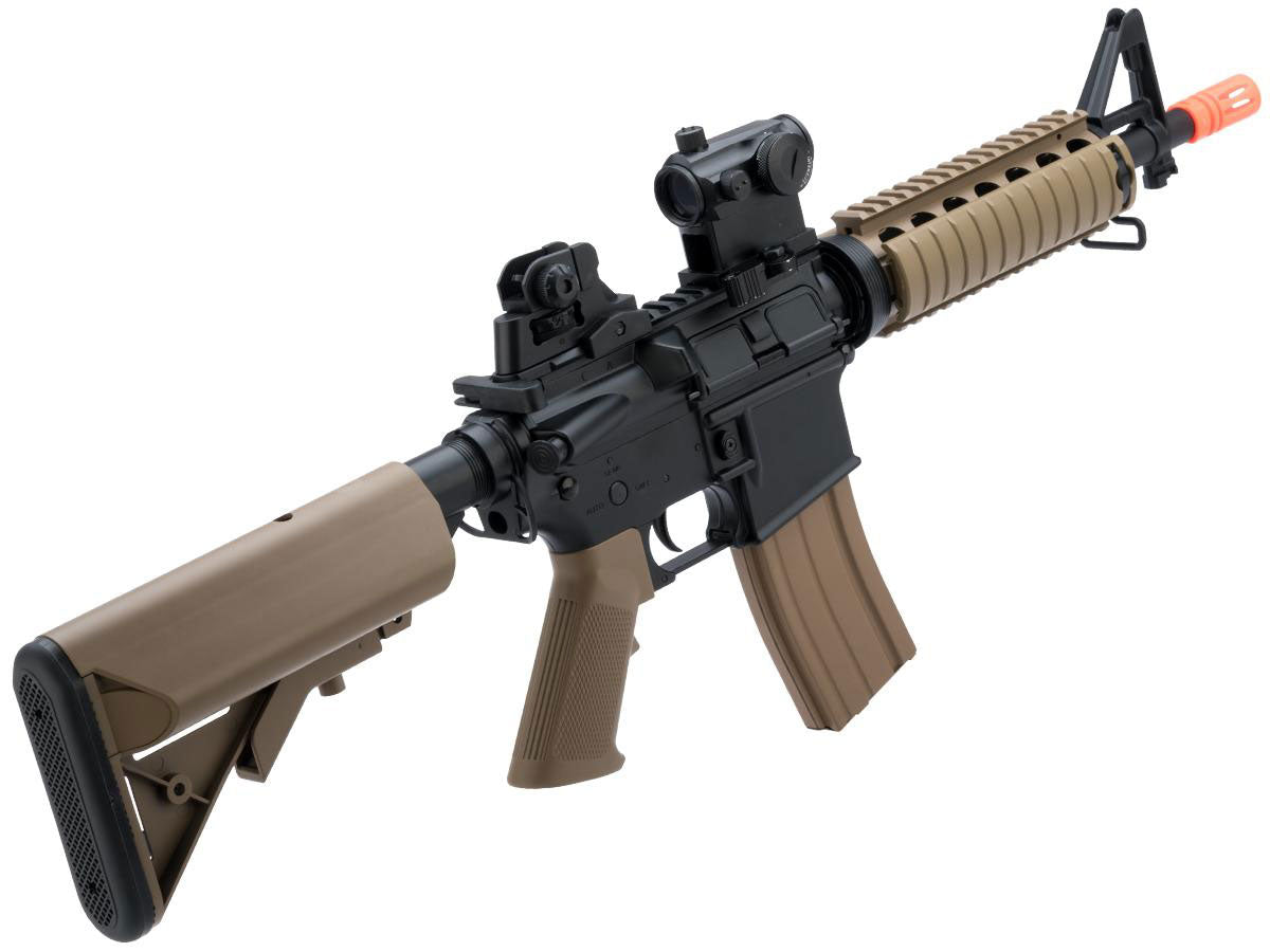 Colt Licensed M4 CQB-R SOPMOD Airsoft AEG w/ LiPo Ready Metal Gearbox - Tan