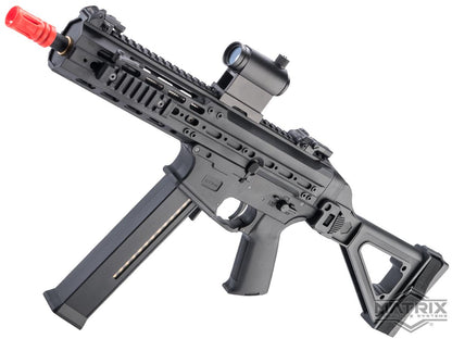 Matrix x Double Eagle UTR45-C Airsoft AEG SMG w/ Modular Handguard and Falcon Gearbox - 400 FPS - Black