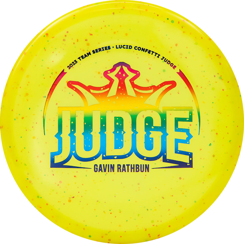 Dynamic Discs Lucid Confetti Judge Disc - Gavin Rathbun 2023 Team Seri