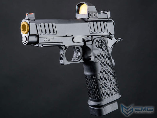 EMG Helios Staccato Licensed C2 Compact 2011 Gas Blowback CO2 Airsoft Pistol - VIP Grip CNC