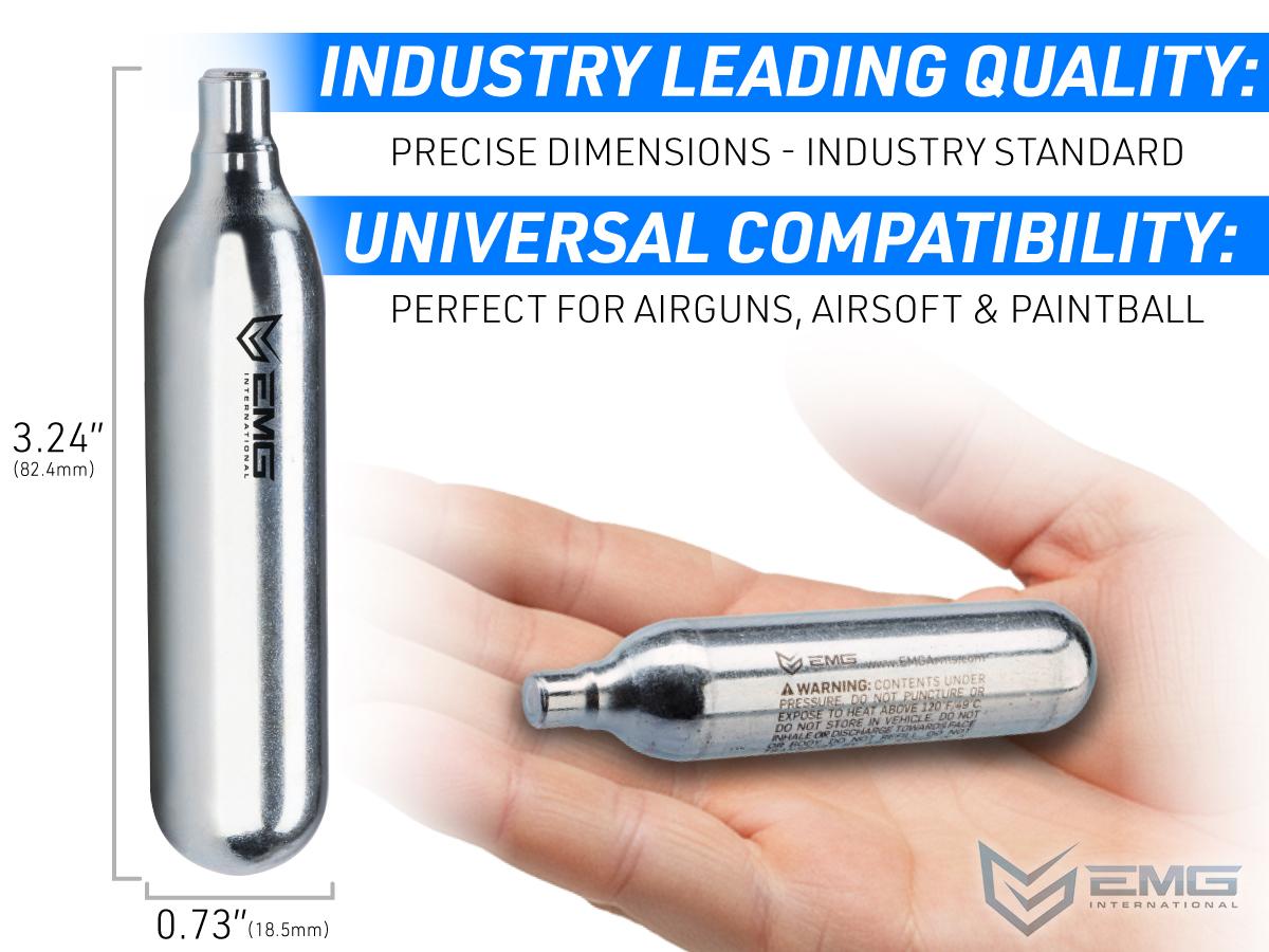 EMG 12 Gram CO2 Cartridge for Airsoft and Air Gun - Pack of 25