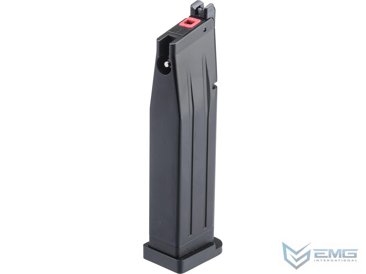 EMG / TTI Licensed Magazine for 2011 / Hi-CAPA Gas Blowback Airsoft Pistols - Black-Black Base - 30rd - Green Gas