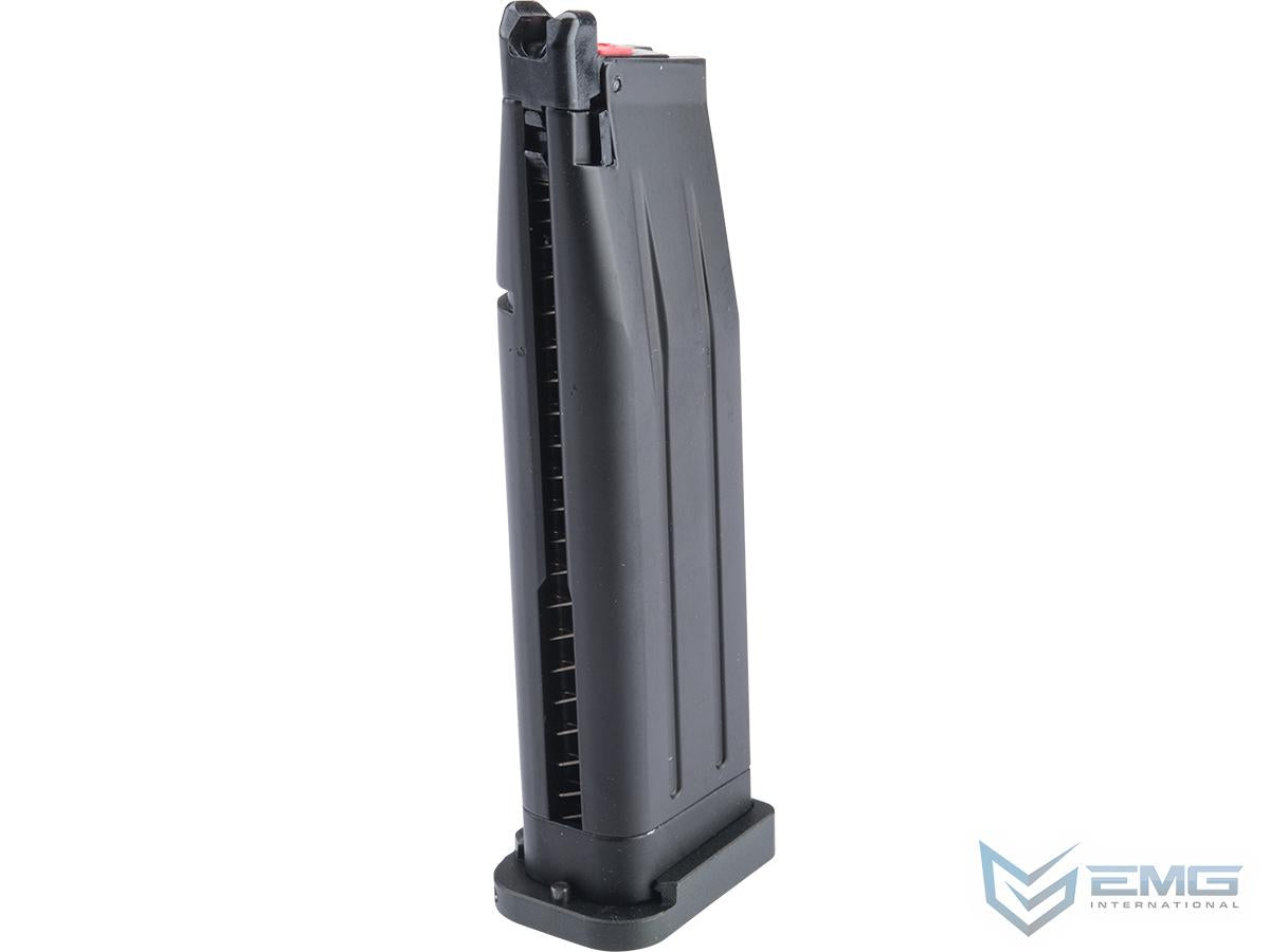 EMG / TTI Licensed Magazine for 2011 / Hi-CAPA Gas Blowback Airsoft Pistols - Black-Black Base - 30rd - Green Gas