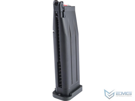 EMG / TTI Licensed Magazine for 2011 / Hi-CAPA Gas Blowback Airsoft Pistols - Black-Black Base - 30rd - Green Gas