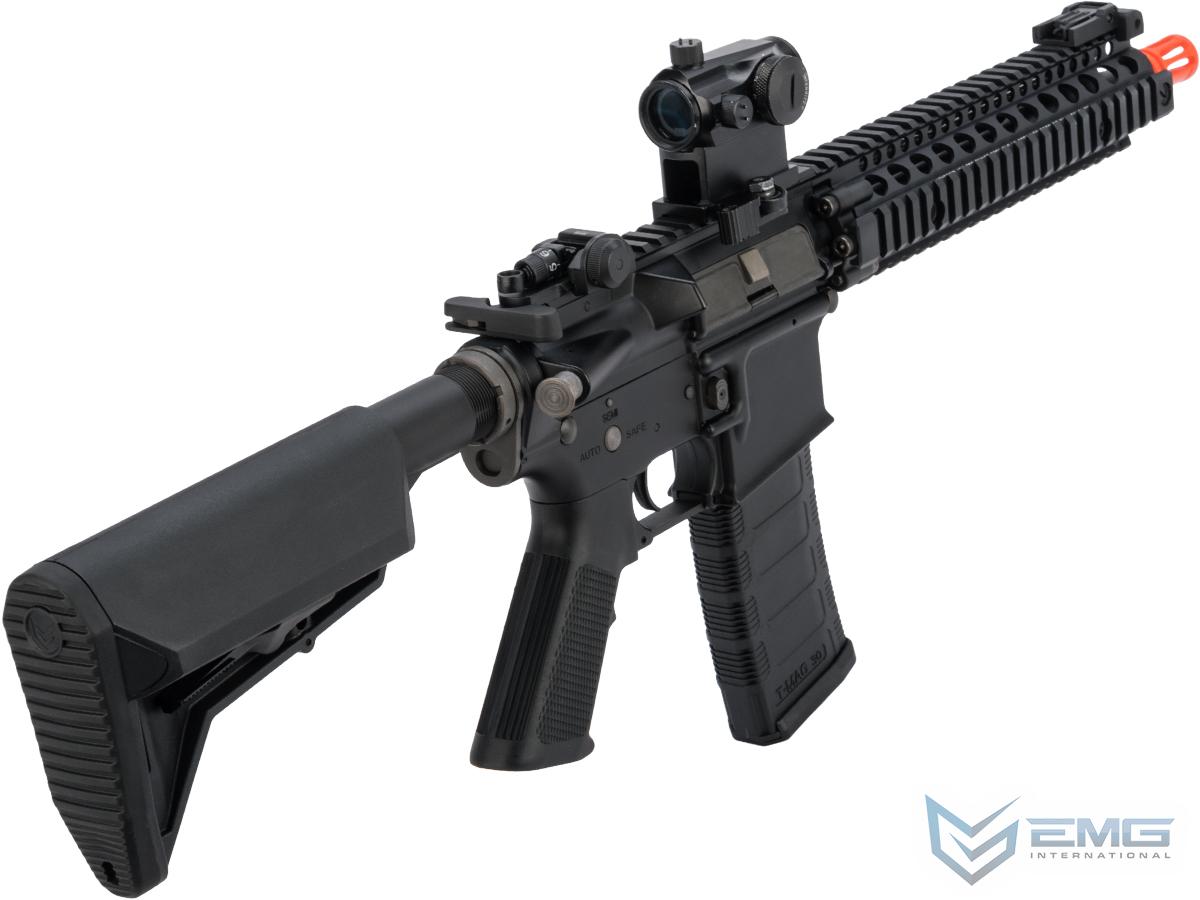 EMG Custom Built Colt Licensed M4 SOPMOD Block 2 Airsoft AEG Rifle with Daniel Defense Rail System - 9.5" MK18 - 350 FPS - Black