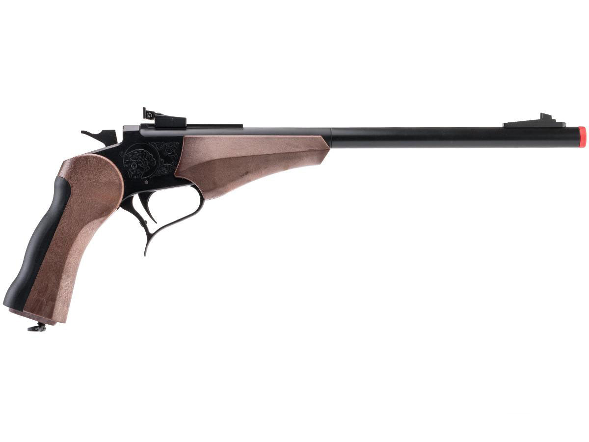 Hwasan Target Non-Blowback Gas Airsoft Pistol - 370mm CO2 - Black