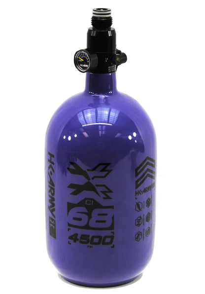 Used HK Army 68ci/4500psi Compressed Air Tank - Purple