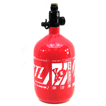 Used HK Army HSTL Compressed Air 68ci/4500psi Tank - Red/White