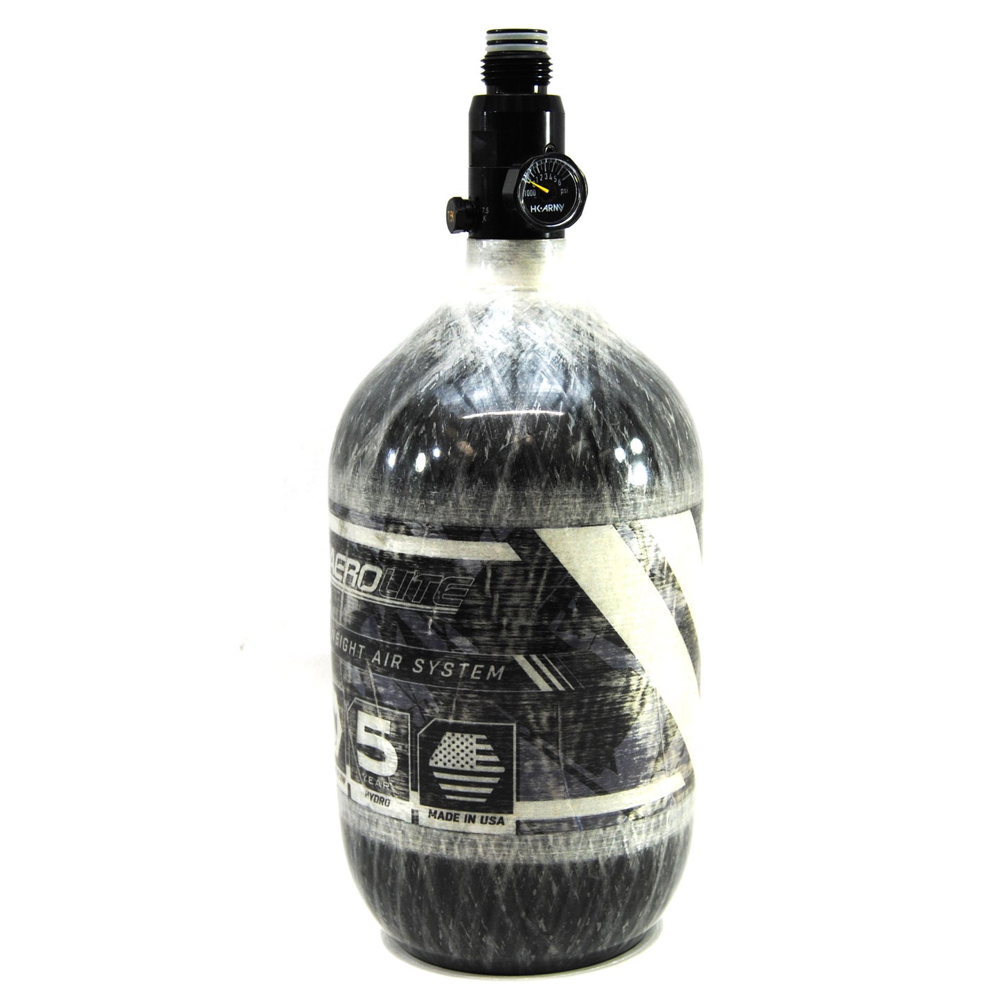 Used HK Army Compressed Air 68ci/4500psi Aerolite Tank - Grey