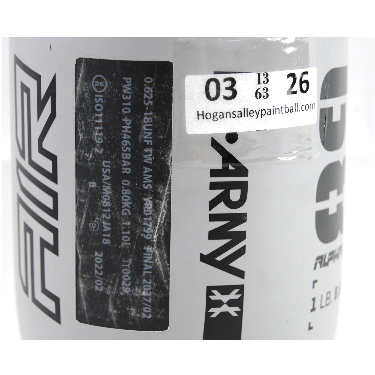 Used HK Army Alpha Air 68ci/4500psi Tank - Graphite