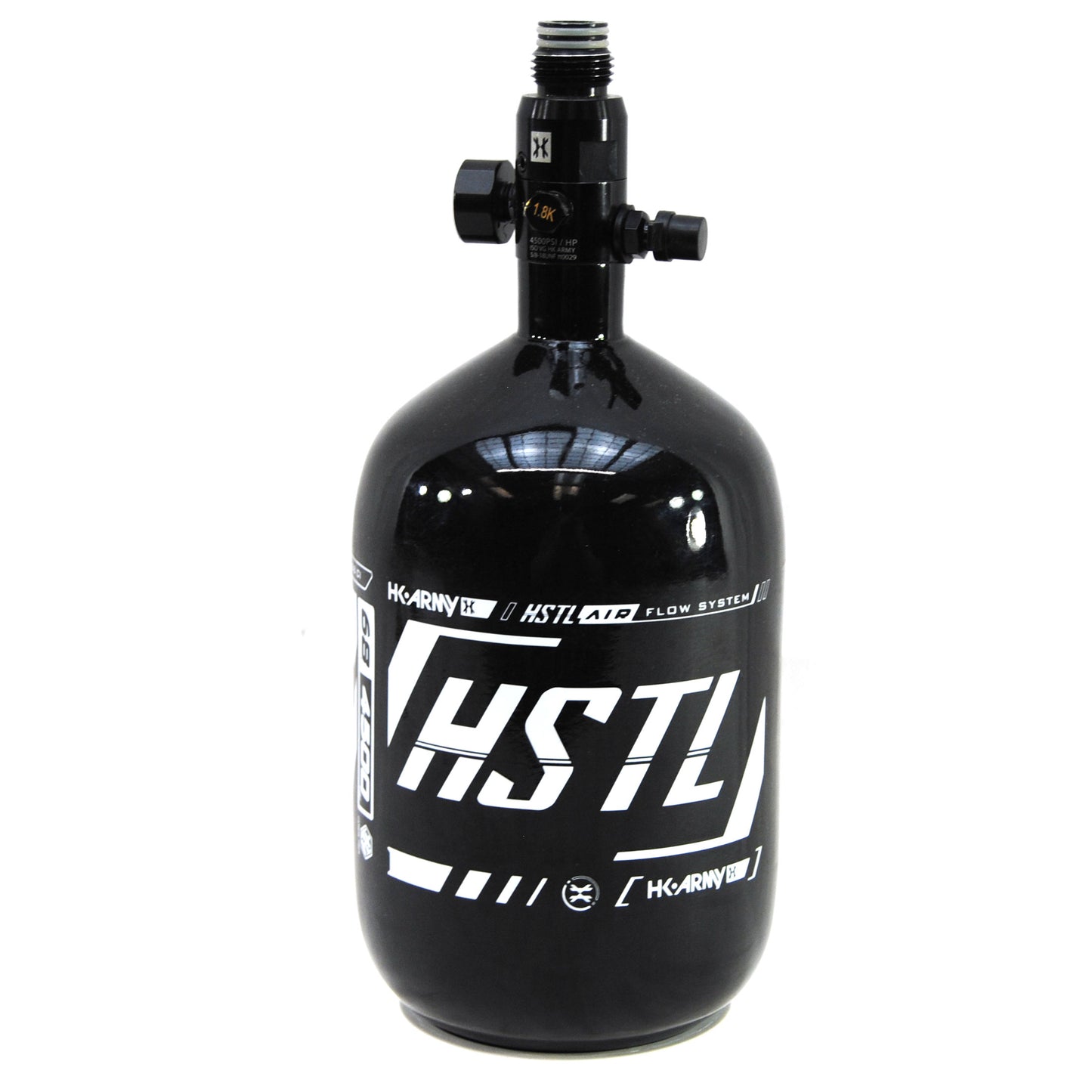 Used HK Army HSTL 68ci/4500psi Compressed Air Tank - Black/White