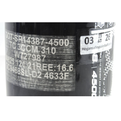 Used HK Army Compressed Air 68ci/4500psi Aerolite Tank - Black/White