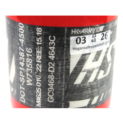 Used HK Army HSTL Compressed Air 68ci/4500psi Tank - Red