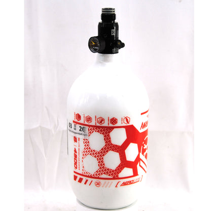 Used HK Army 68ci/4500psi Compressed Air Tank - White/Red