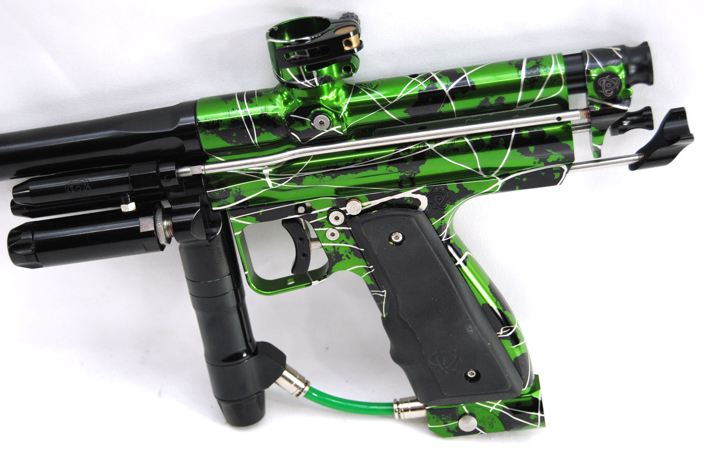 Used Inception Designs FLE Mini Autococker - Green Splash