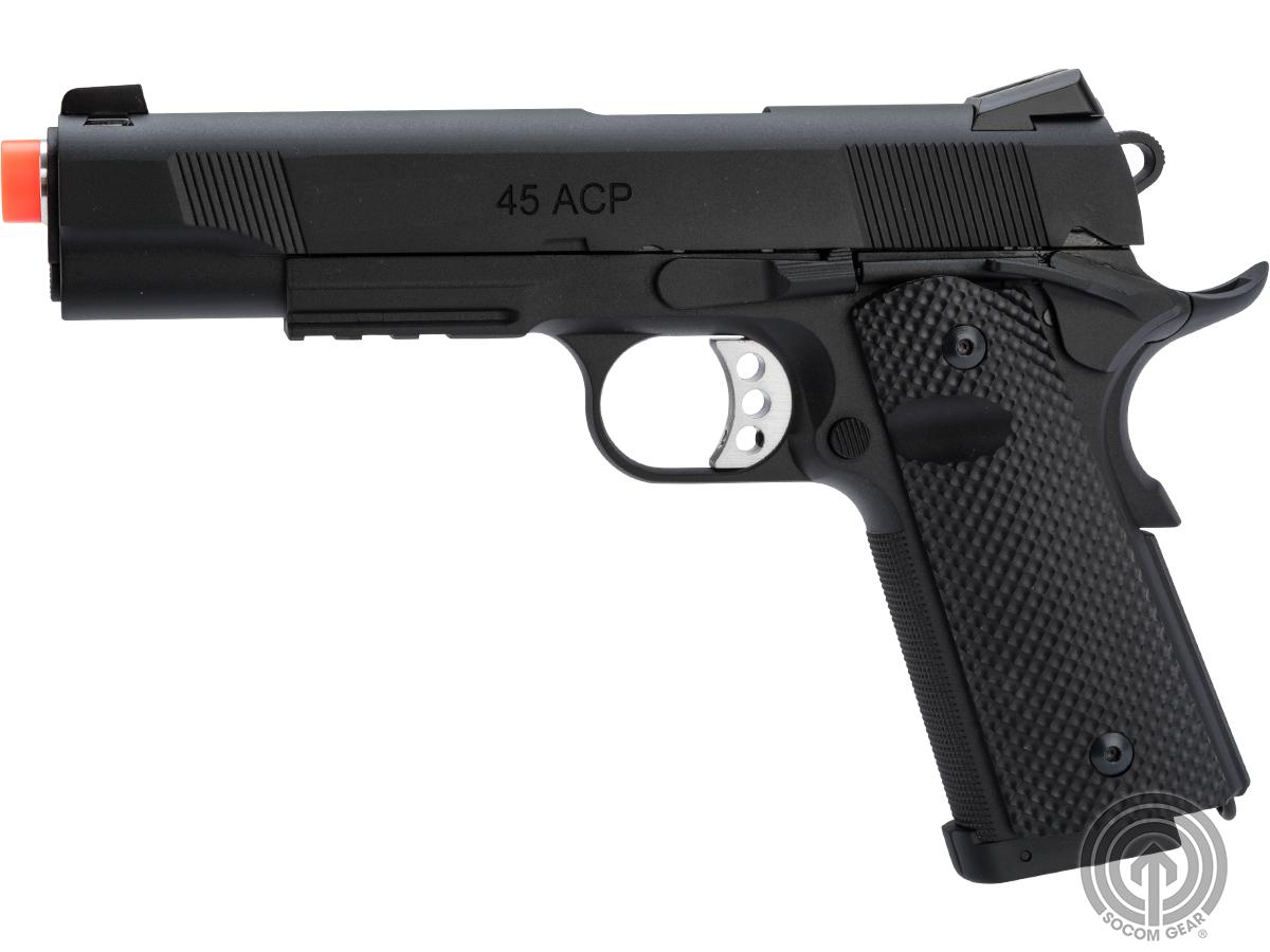 SOCOM Gear Les Baer Licensed Ultimate Recon 1911 Airsoft CO2 GBB Pistol by KJW - Diamond Grip