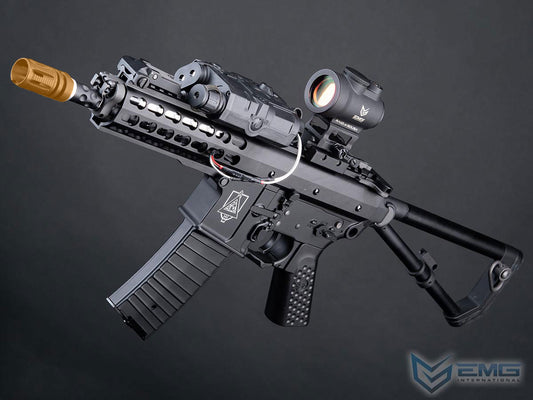 EMG Helios Knights Armament Company PDW M2 Sportsline G2 Airsoft AEG - Black - Metal Receiver