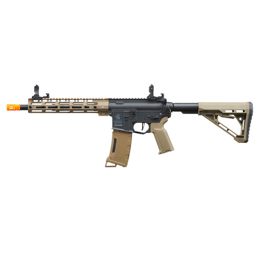 Lancer Tactical Gen 3 M-LOK 10" Airsoft M4 AEG with Delta Stock - Tan/Black