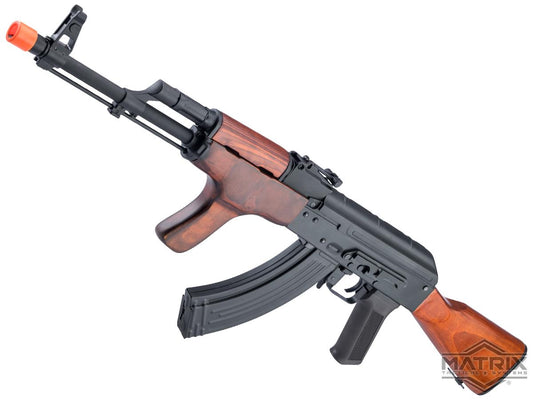 Matrix / S&T Stamped Steel AK Airsoft AEG AIMS-63 Rifle w/ G3 Electronic Trigger QD Spring Gearbox - Real Wood