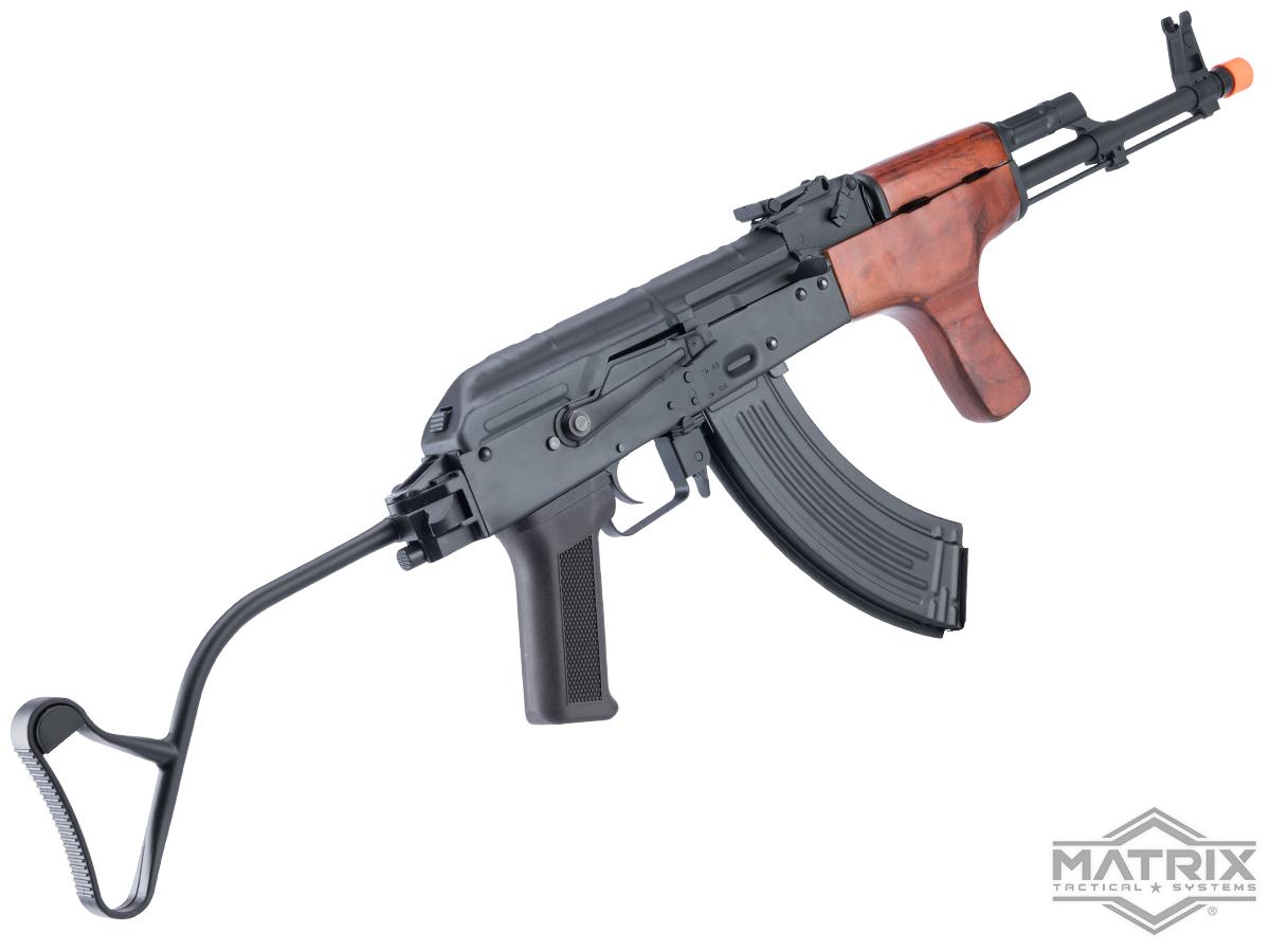 Matrix / S&T Stamped Steel AK Airsoft AEG AIMS-90 Rifle w/ G3 Electronic Trigger QD Spring Gearbox - Real Wood