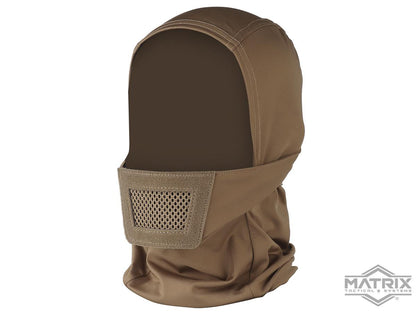 Matrix Knight Balaclava Headgear w/ Mesh Mouth Protector (Color: Tan