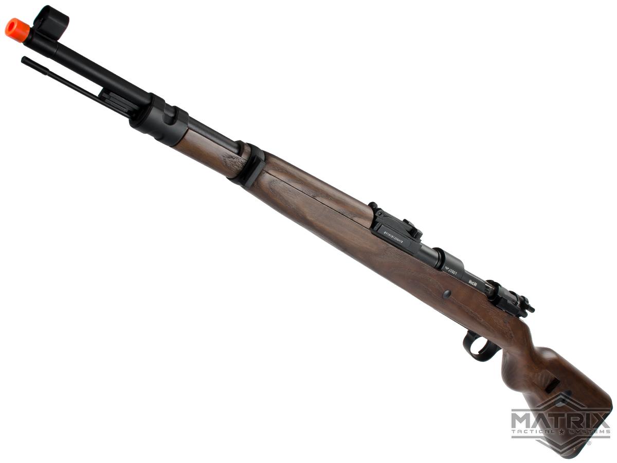 Matrix KAR 98K Bolt Action Spring Powered Airsoft Rifle by S&T with Real Wood Stock