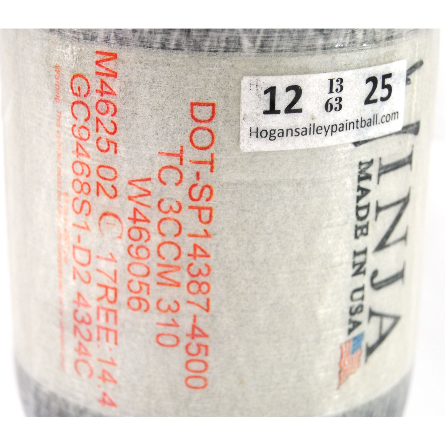 Used Ninja 68ci/4500psi Compressed Air Tank - Grey