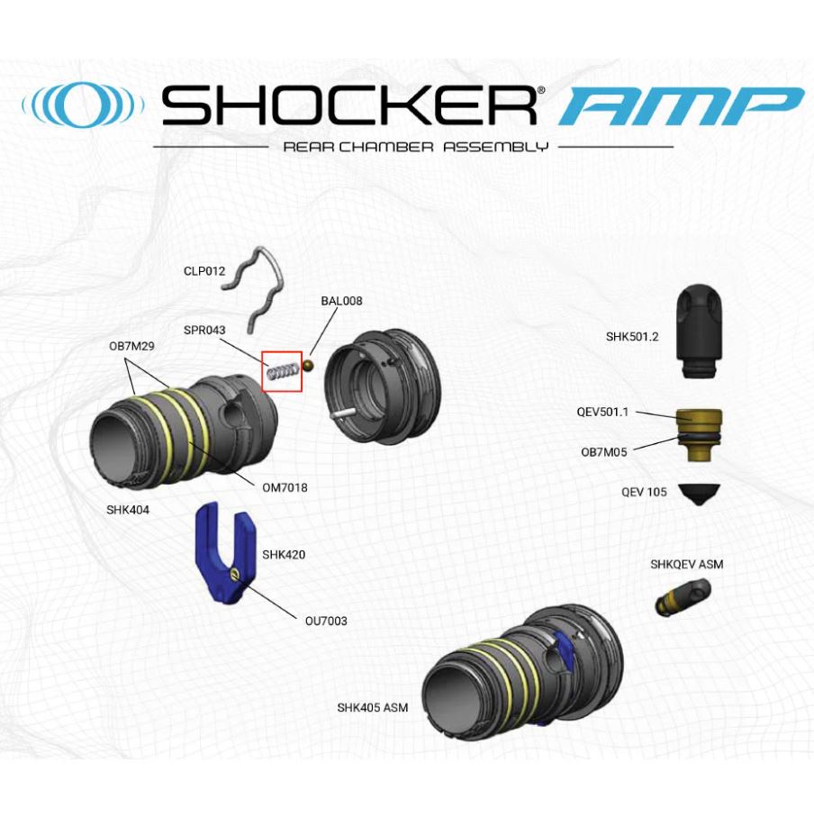 Shocker And Spring Layout Smart Parts Shocker AMP Tailcover Detent Spring – PB Sports LLC
