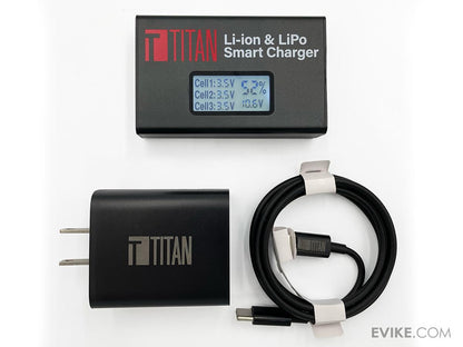 Titan Power Digital Charger for LiPo Airsoft AEG Batteries - USB-C Charger