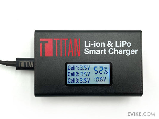 Titan Power Digital Charger for LiPo Airsoft AEG Batteries - USB-C Charger