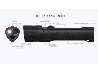 PEPPERBALL LIFELITE SELF DEFENSE STARTING KIT (BRIGHT LED FLASHLIGHT WITH A LAUNCHER) - PepperBall