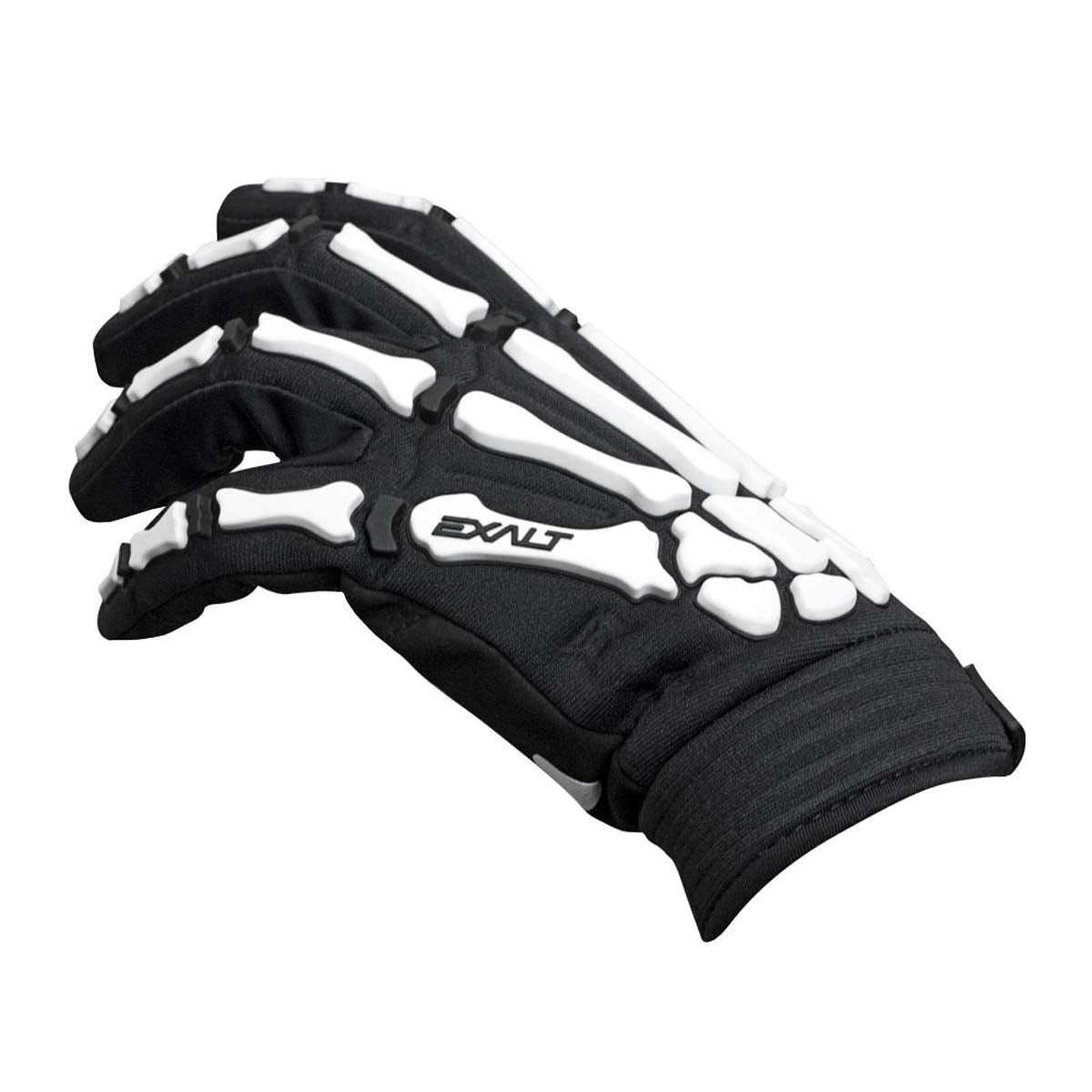 Exalt Death Grip Full Finger Gloves Black/White - Small - Exalt