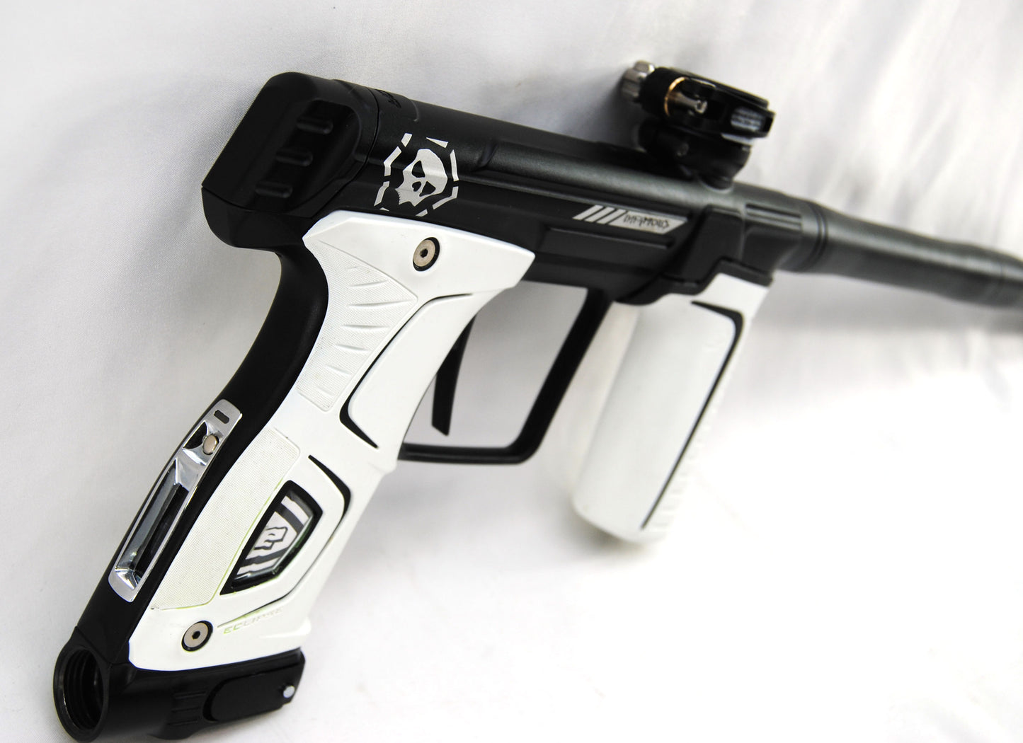 Used Planet Eclipse Infamous 170R Paintball Marker with mech frame